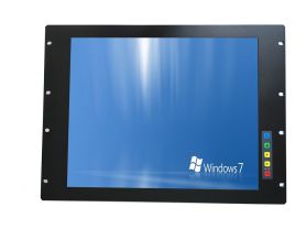 19 inch Rack mounted Industrial Touch Monitor with 3 BNC input